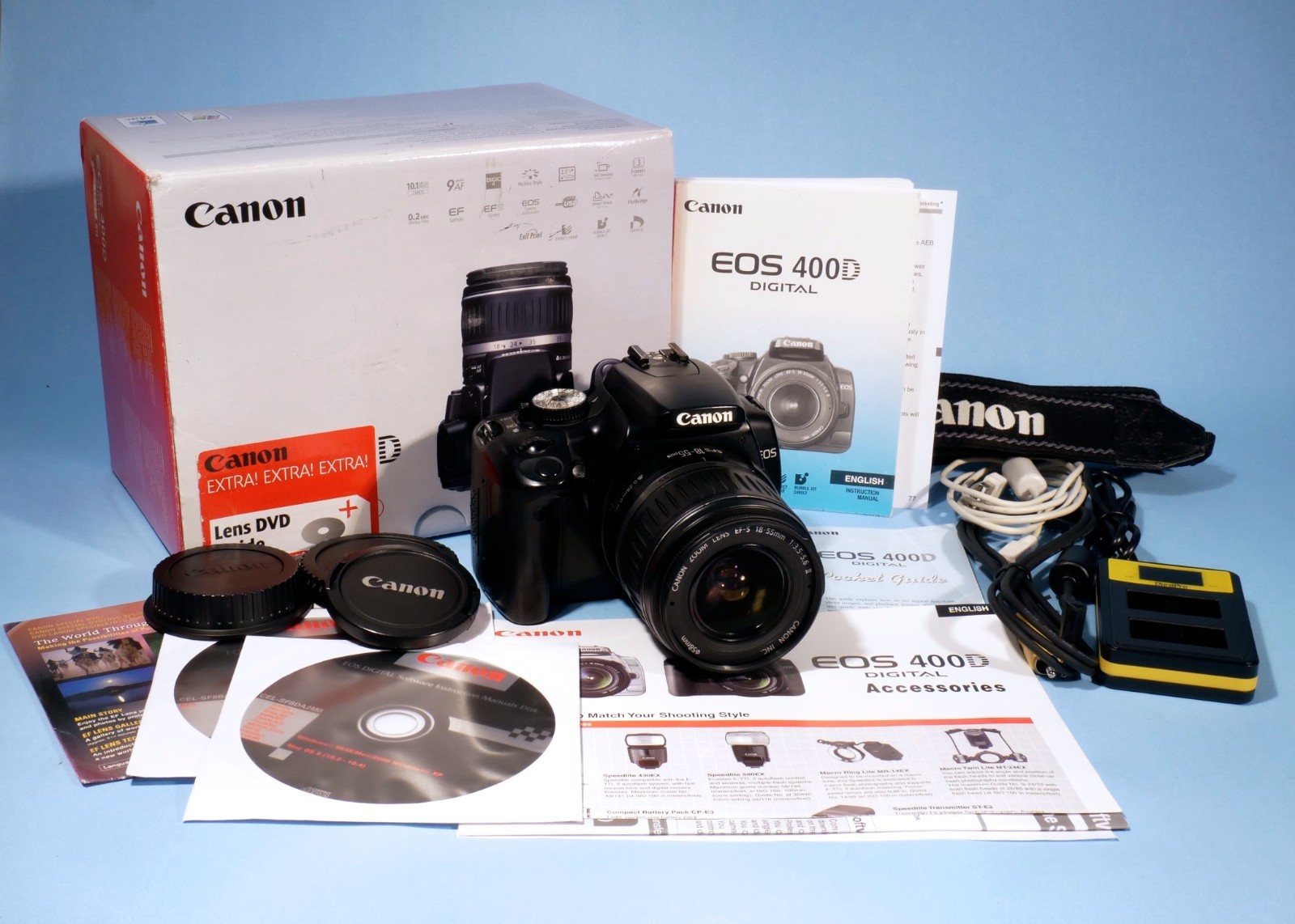 Canon-EOS-400D-DSLR-Camera-101MP-EF-S-18-55mm-f35-56-II-Lens-Fully-Working-136771314980