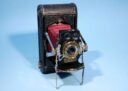 Kodak No.1 Folding Pocket Model C 1st Type Red Bellows Camera * Working * RARE