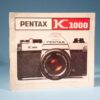 Pentax K 1000 Camera Instruction Manual * Excellent