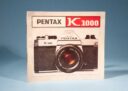 Pentax K 1000 Camera Instruction Manual * Excellent