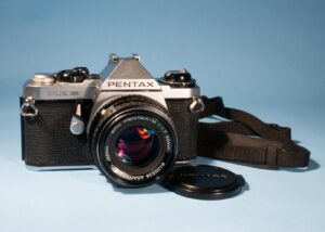 Pentax ME Super 35mm SLR Film Camera Pentax-M SMC 50mm f/1.7 Lens *Fully Working