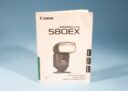 Canon Speedlite 580EX Instruction Manual