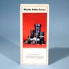 Minolta Rokkor Lenses 8 x 4" Fold Out Sales Brochure *
