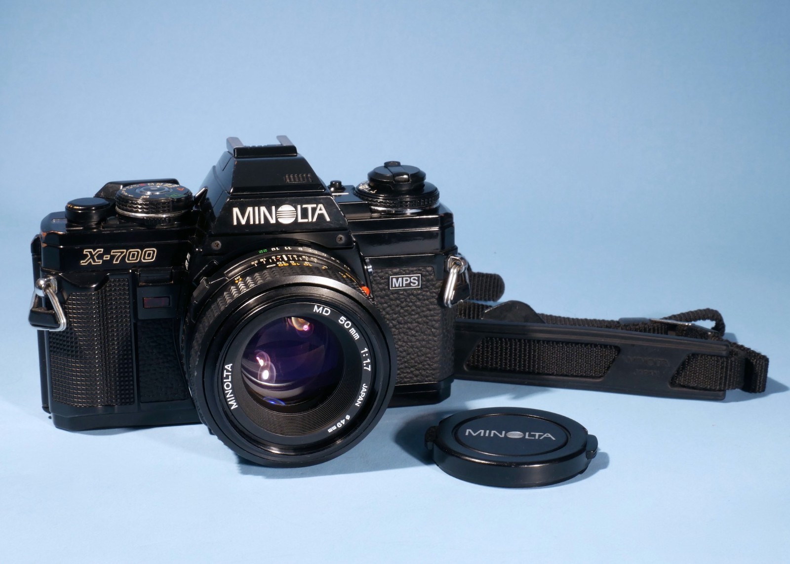 Minolta-X-700-MPS-35mm-SLR-Film-Camera-Minolta-MD-50mm-f17-Lens-New-Seals-136803053702