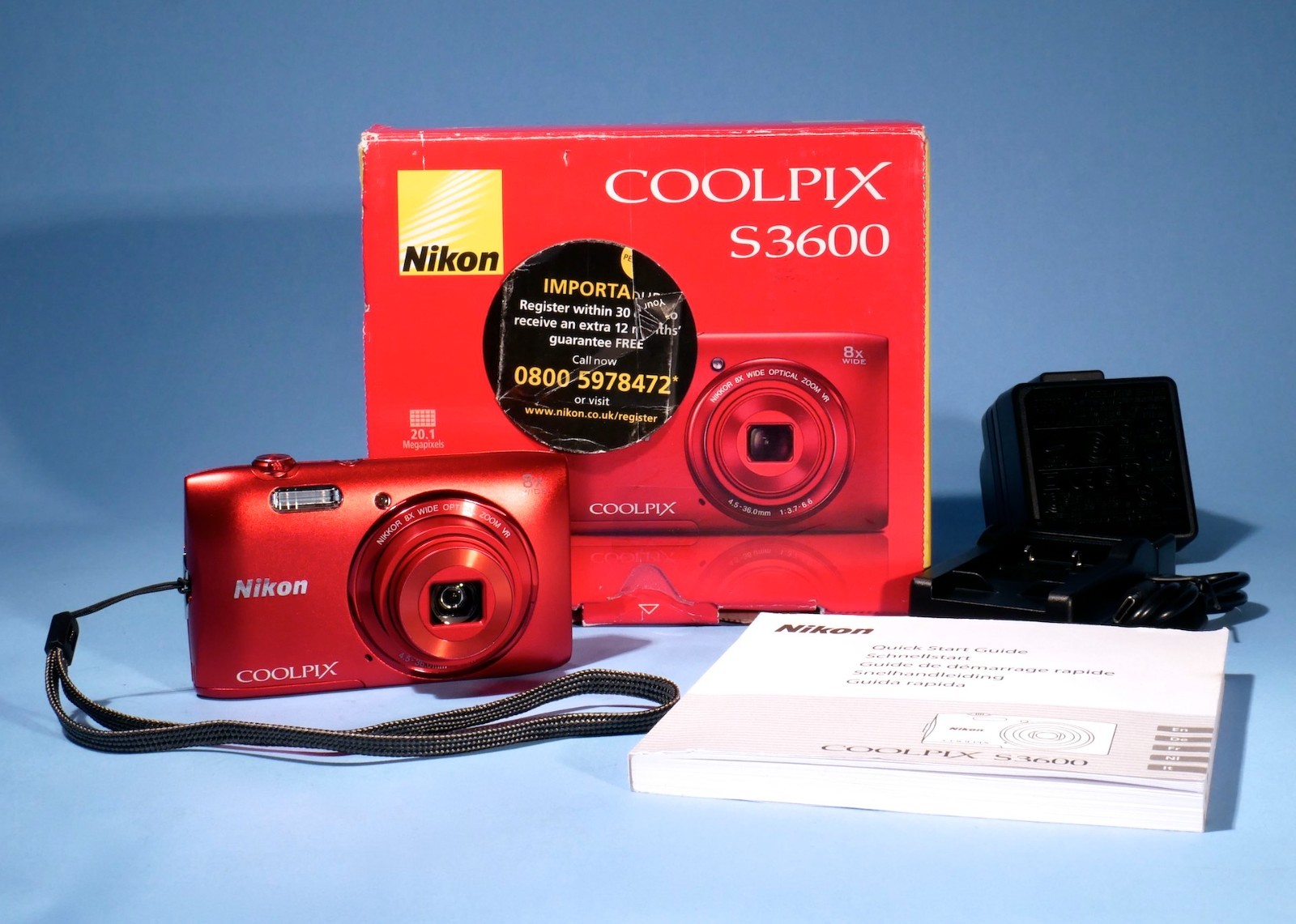 Nikon-Coolpix-S3600-Digital-Camera-201MP-8x-Optical-Zoom-Fully-Working-136669767122