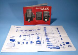 Mamiya M645 Instruction Manual * 120 Medium Format Film Camera * Excellent