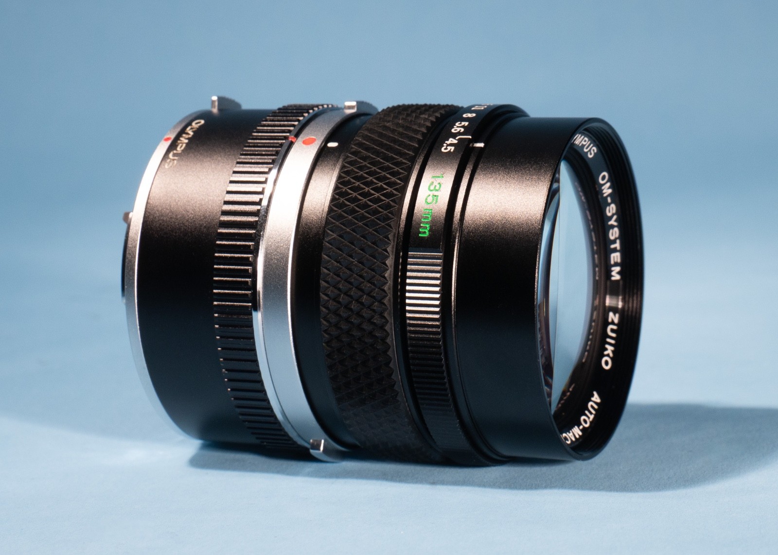 Olympus-OM-135mm-f45-Zuiko-Auto-Macro-Prime-Lens-25-Tube-Excellent-137439441854-3