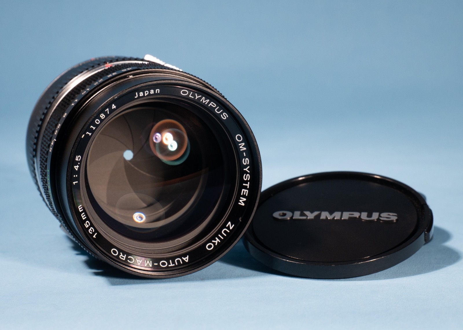 Olympus-OM-135mm-f45-Zuiko-Auto-Macro-Prime-Lens-25-Tube-Excellent-137439441854