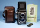 Toyocaflex 120 Film Medium Format 6x6 TLR Camera Tri Lausar 8cm f/3.5 lens
