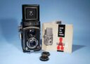 Yashica A 120 Film Medium Format 6x6 TLR Camera Yashimar 80mm f3.5 Lens * Superb