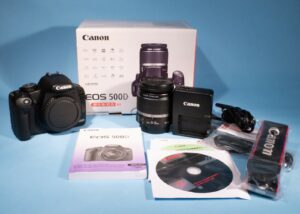 Canon EOS 500D DSLR 15.1MP Digital SLR Camera EF-S 18-55mm f/3.5-5.6 IS Lens