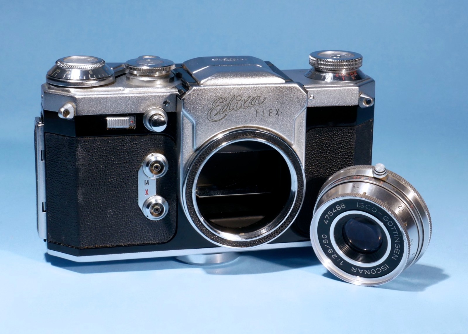 Edixa-Flex-35mm-SLR-Film-Camera-Isconar-50mm-f28-Lens-Fully-Working-137030679235-6