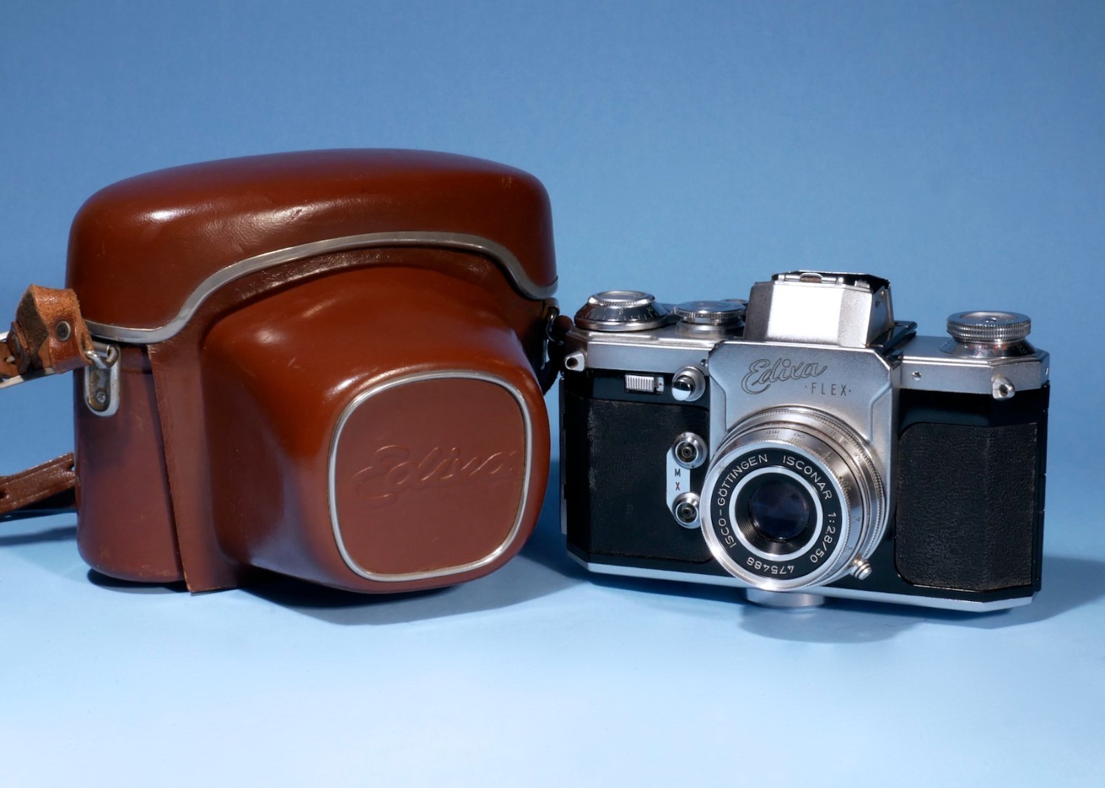 Edixa-Flex-35mm-SLR-Film-Camera-Isconar-50mm-f28-Lens-Fully-Working-137030679235