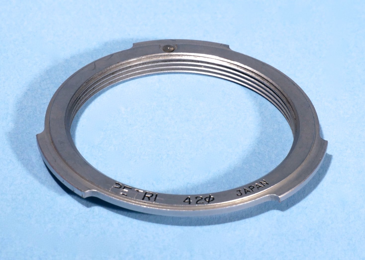 Petri-Lens-Mount-Adapter-M42-Screw-Fit-Lenses-To-Petri-Body-Genuine-136767413795