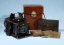Ernemann Miniatur Klapp 4.5x6cm Folding Camera Zeiss Tessar 7.5cm f/3.5 Lens