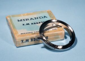 Miranda X.M Adapter * Exacta Mount Lens to Miranda SLR Camera Bodies * Excellent
