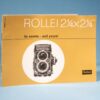 Rollei Rolleiflex 2 1/4 x 2 1/4" Its Asseets & Manual Booklet