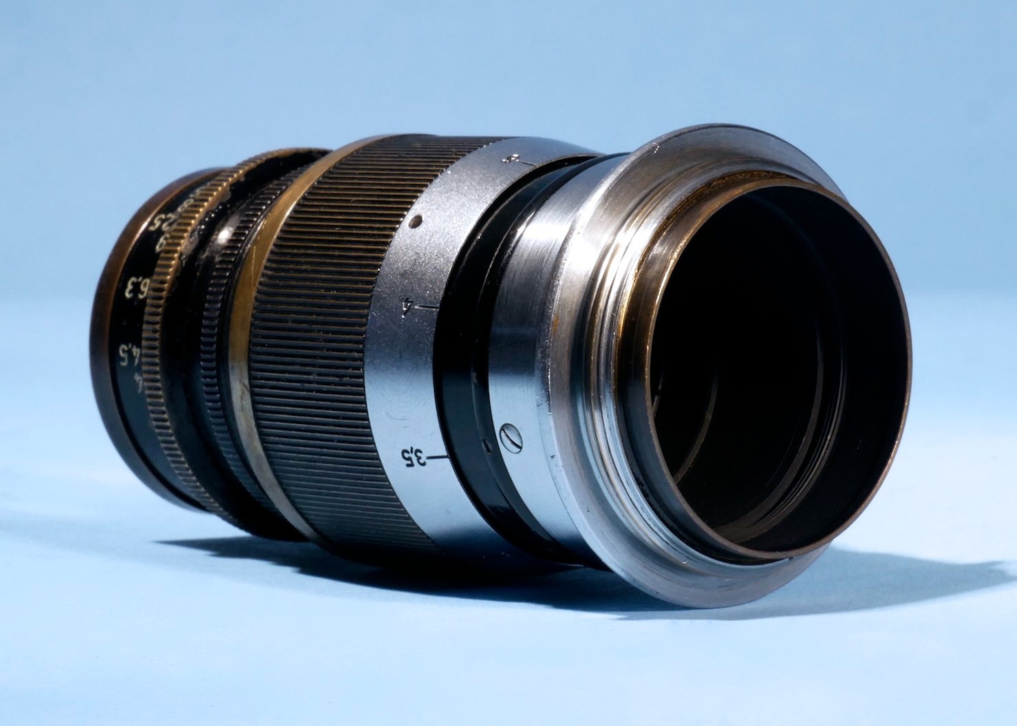Ernst-Leitz-Leica-90mm-9cm-f4-Elmar-Black-Lens-LTM-M39-L39-39mm-136669767197-5