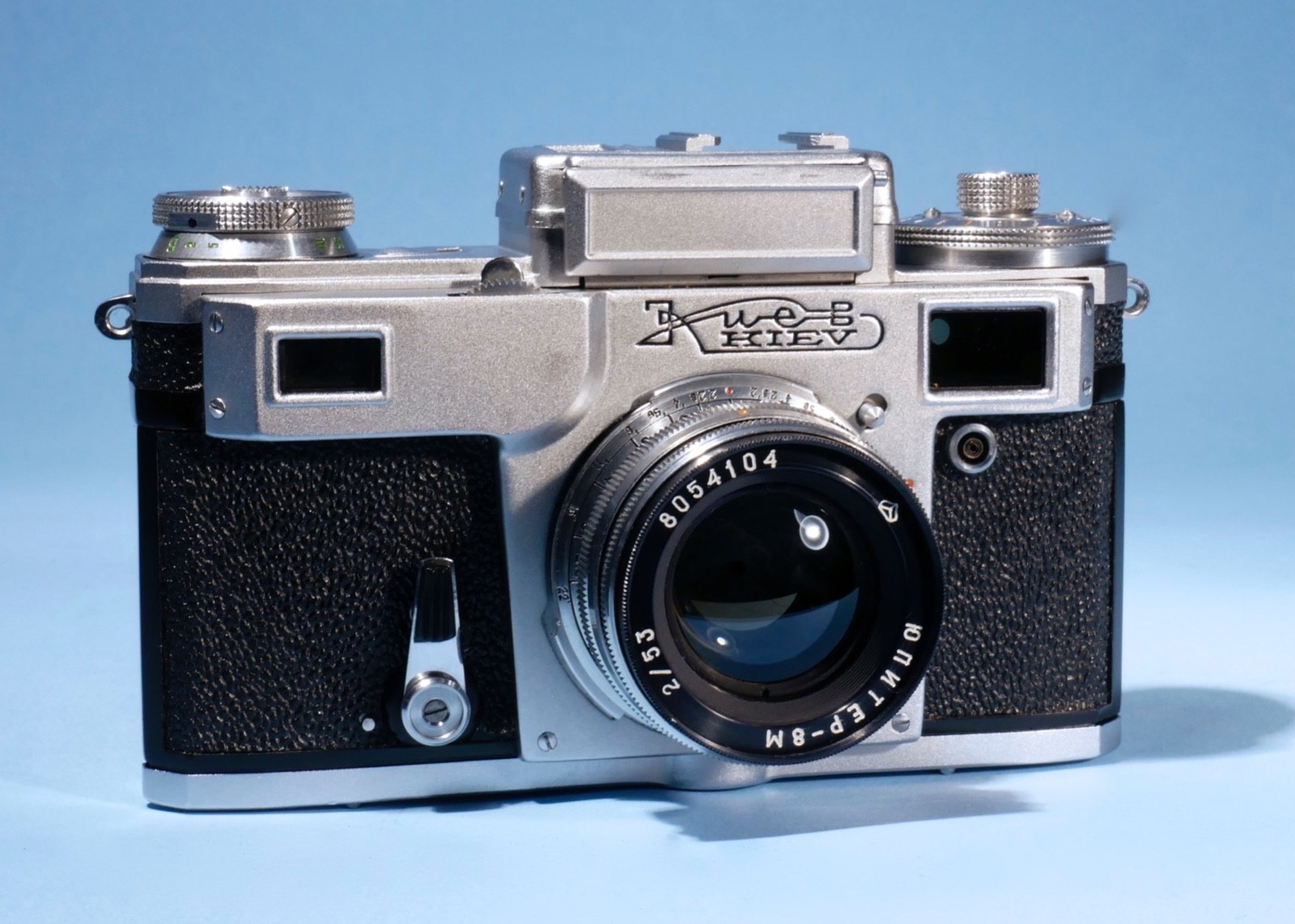 Kiev-4-Rangefinder-Camera-Jupiter-8M-53mm-f2-Lens-Excellent-136669767137-2
