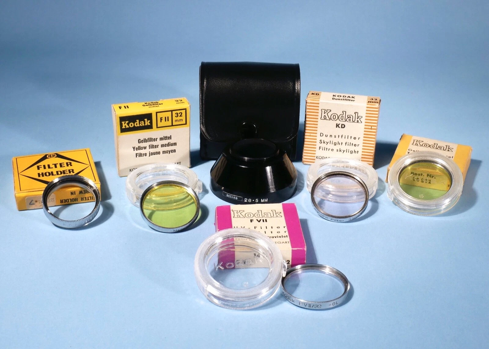 Actina-285mm-Lens-Hood-Kodak-Zeiss-etc-A-Variety-Of-Filters-137547897328