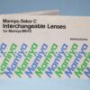Mamiya M645 Interchangeable Lenses Sekor-C Instructions * Excellent