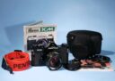 Pentax KM SLR 35mm Film Camera SMC 55mm f/1.8 Prime Lens * Excellent & New Seals