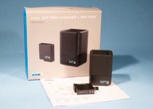 GoPro Dual Battery Charger + Battery For Hero7 6 5 * Tested & Fully Working