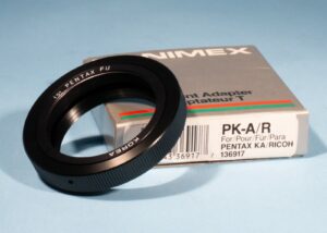 Hanimex T-Mount Adapter Ring * Fit Pentax PK-A / R * Excellent