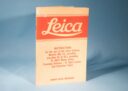 Leica Instructions For The Use Of The Leica Camera Models M5 CL Leicaflex SL etc
