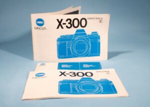 Minolta X300 Instruction Manual + Chinese Manual